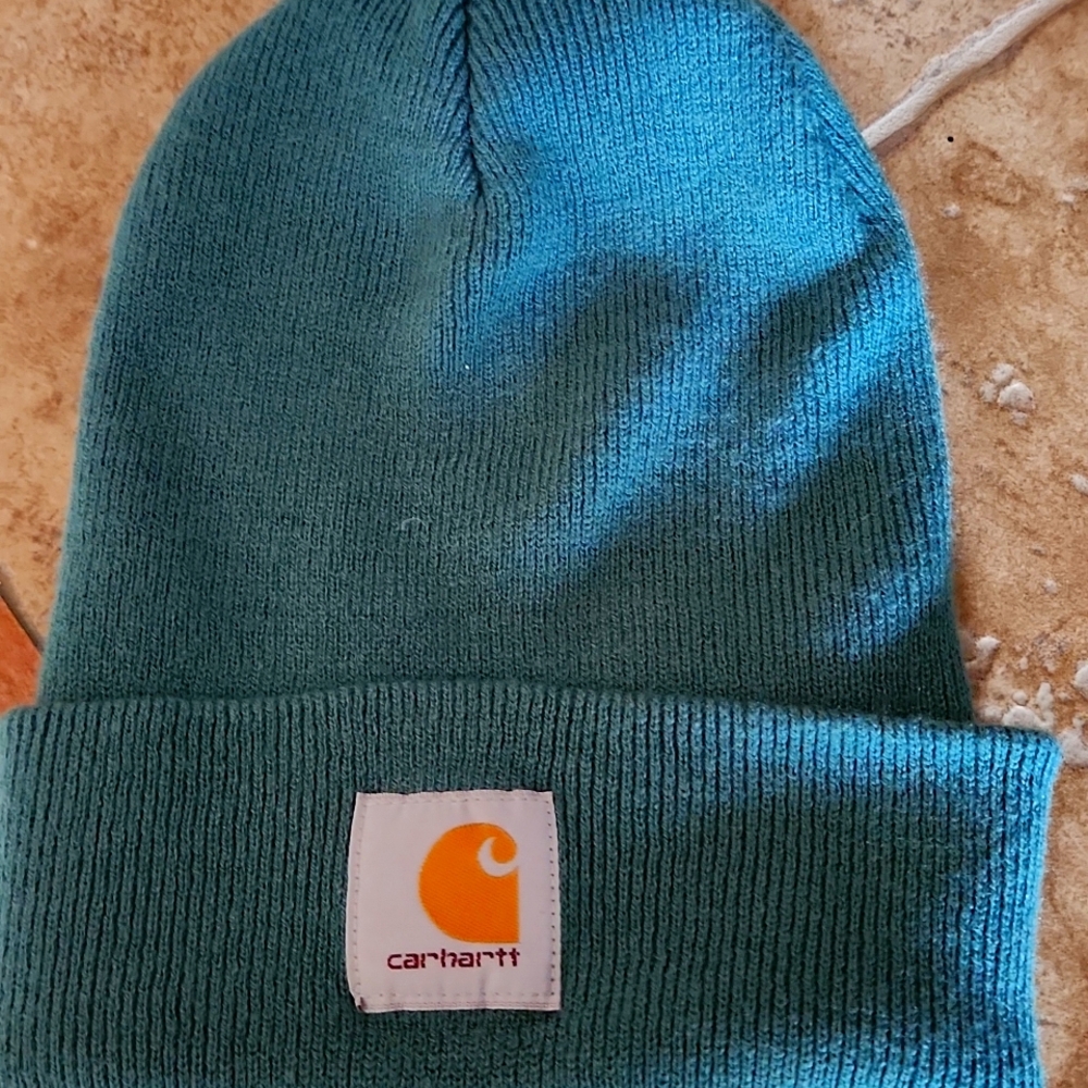 Carhartt Green Knit Beanie Hat - Picture 5 of 5